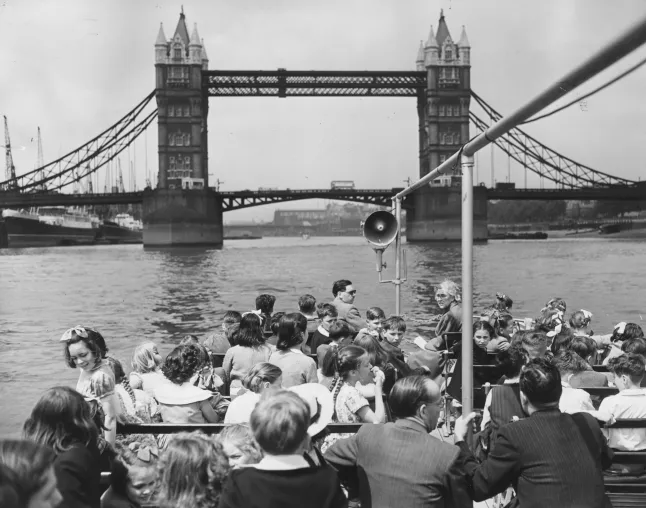 A view of London Bridge from 1952