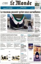 The new Syrian power under surveillance – Le Monde – Le Monde