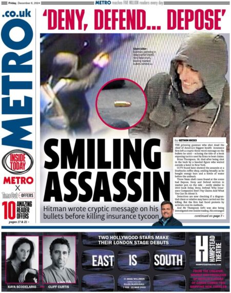 The Metro Front Page 6/12/2024