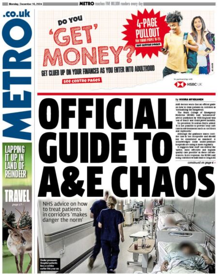 OFFICIAL GUIDE TO A&E CHAOS – Metro