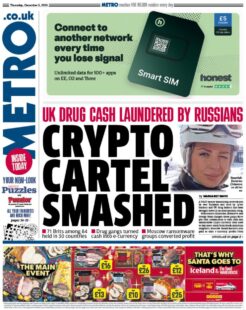 UK drug cash laundered by Russians: Crypto cartel smashed – Metro