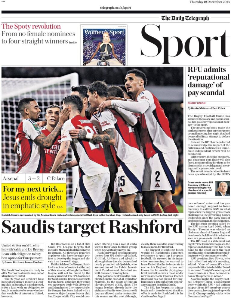 Saudis target Rashford