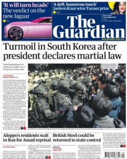 The Guardian Front Page 4/12/2024