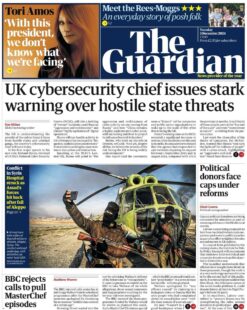 UK cybersecurity chief issues stark warning over hostile state threats – The Guardian