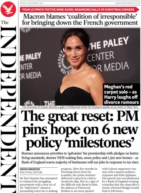 The Independent Front Page 6/12/2024