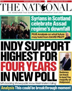 Indy support highest for four years in new poll – The National 