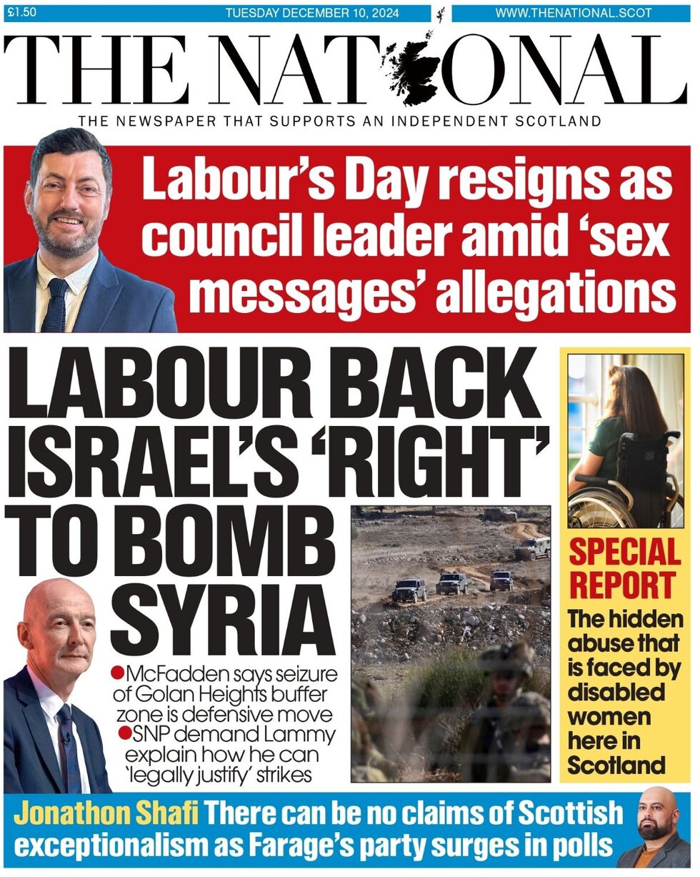 Labour back Israel’s ‘right’ to bomb Syria - The National