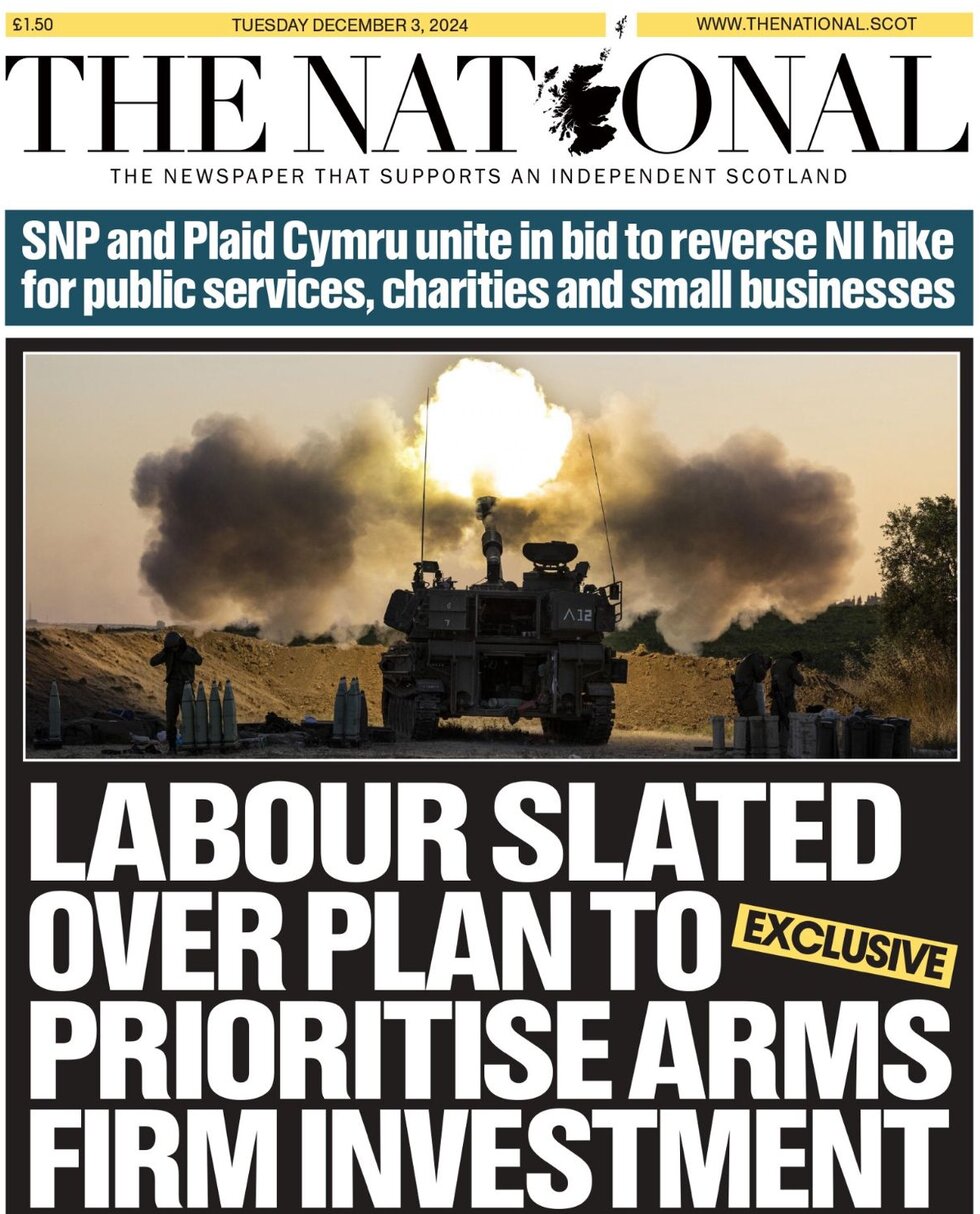 Labour slated over plan to exclusive prioritise arms firm investment - The National