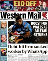 Debt-hit firm sacked worker by WhatsApp – Western Mail