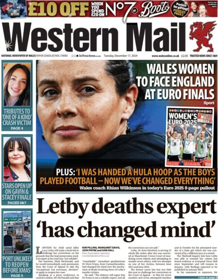 Letby deaths expert ‘has changed mind’ – Western Mail