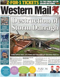 Destruction of Storm Darragh – Western Mail 