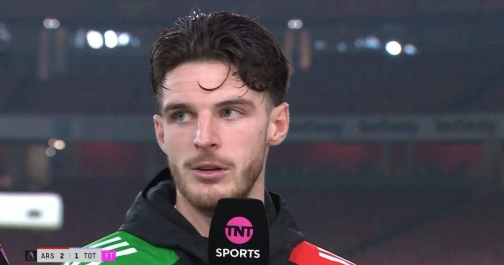 Declan Rice singles out ‘ridiculous’ Arsenal teammate after beating Tottenham