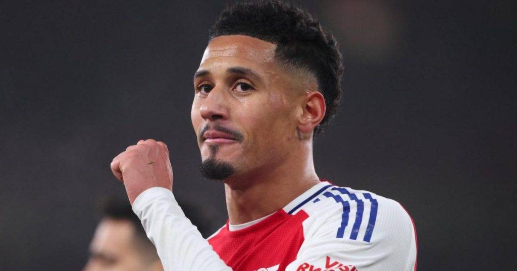 William Saliba set for race against time to be fit for Arsenal vs Man City clash