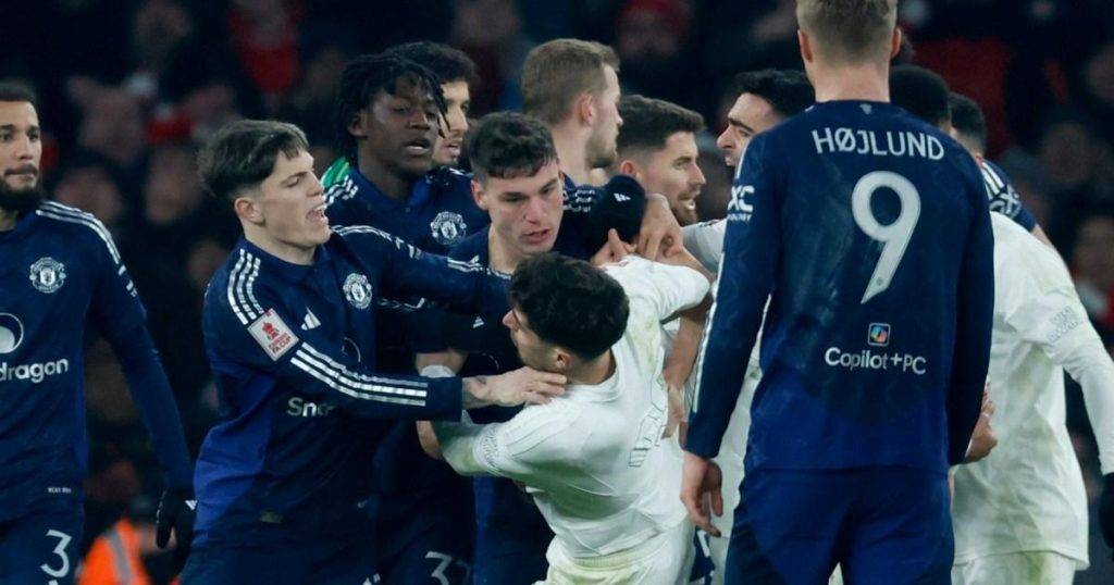 Man Utd star facing ban after brawl vs Arsenal in FA Cup