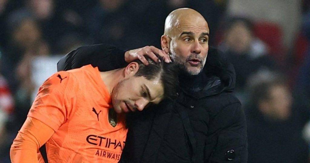 Pep Guardiola explains rant at Stefan Ortega after Man City draw vs Brentford