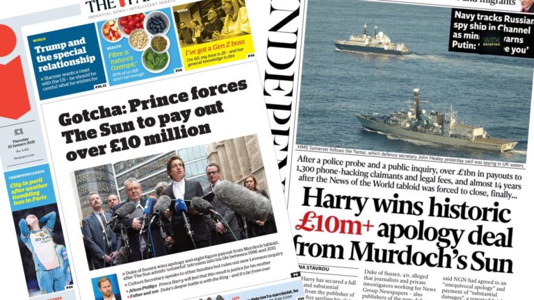 Trending – Prince Harry settles his case with the Sun. Historic victory or sell-out? 