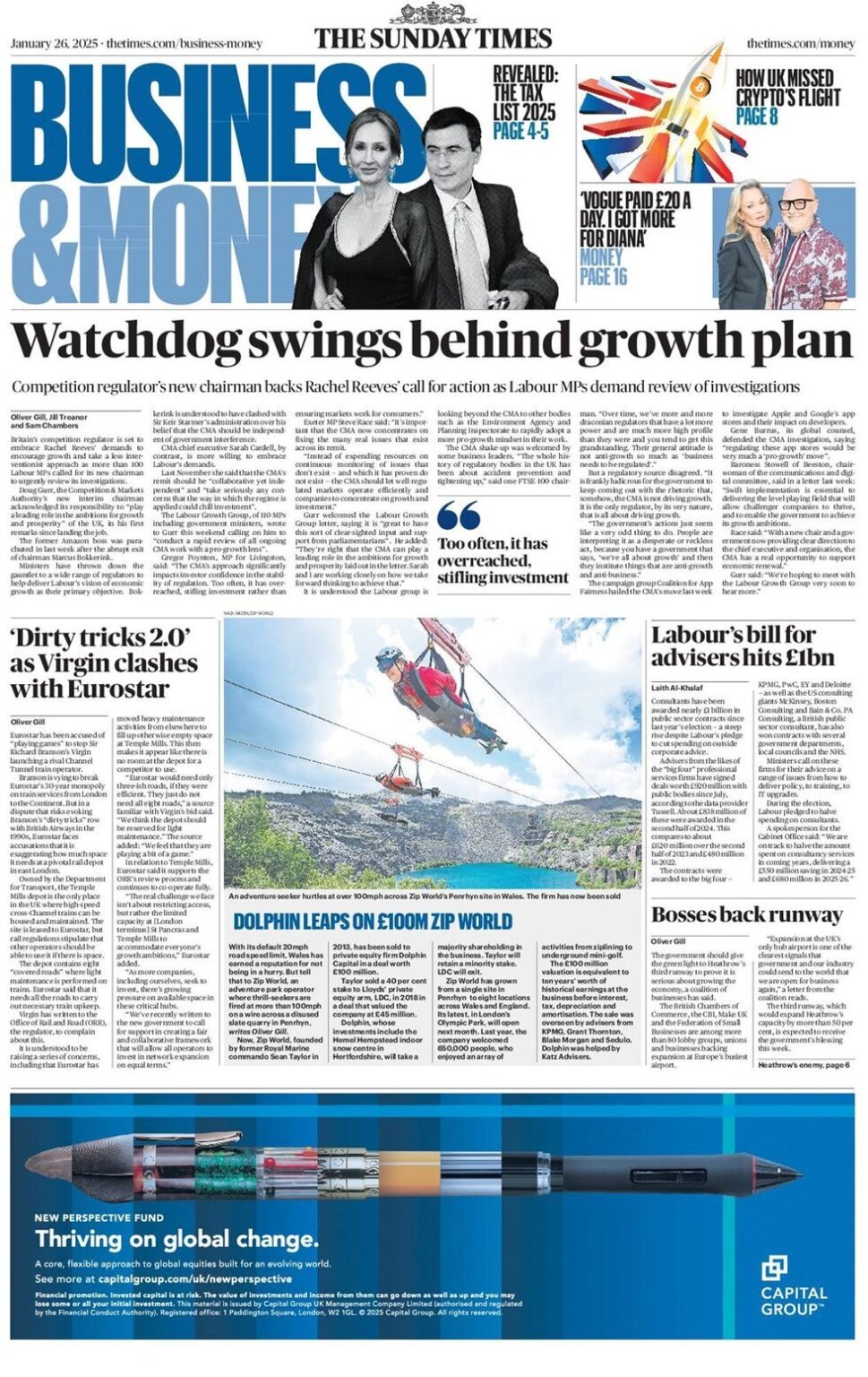 Watchdog swings behind growth plan