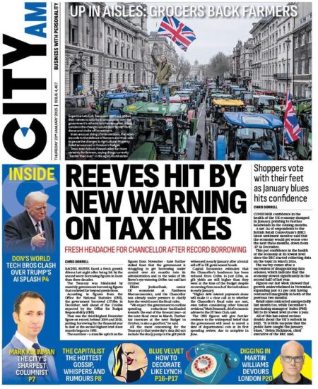 Reeves hit by new warning on tax hikes