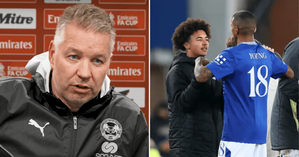 Darren Ferguson reveals Everton player ‘had a pop’ at him for leaving Ashley Young’s son on bench Darren Ferguson reveals Everton player ‘had a pop’ at him for leaving Ashley Young’s son on bench