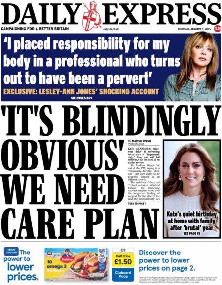 ‘It’s blindingly obvious’ we need care plan – Daily Express