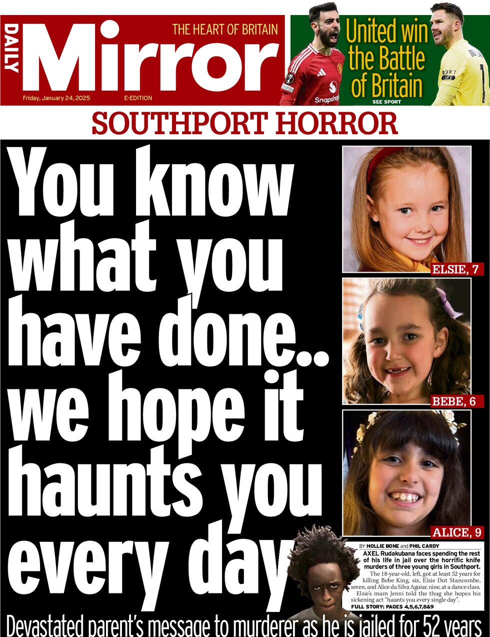 Southport horror: You know what you have done ... we hope it haunts you every day