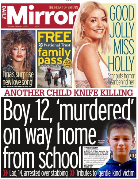 Boy,12, murdered on way home from school