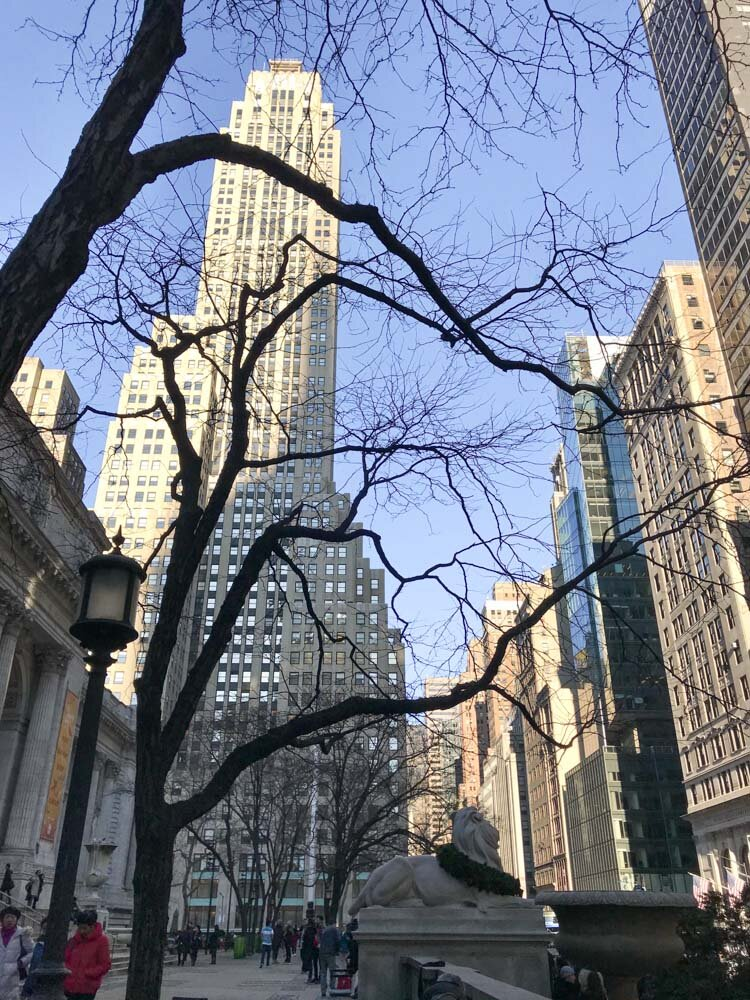 MidTown Manhattan at the foothills of the Chrysler bUilder.