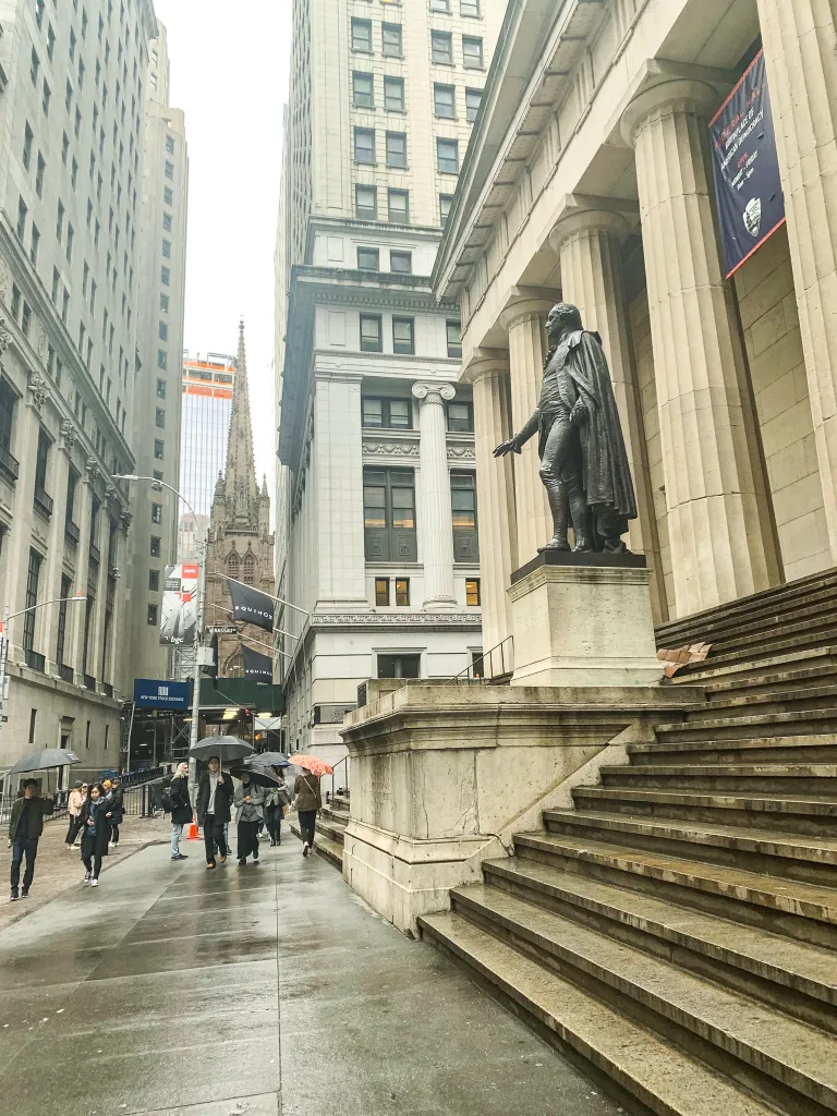 Lower Manhattan picture showing the financial district of New York