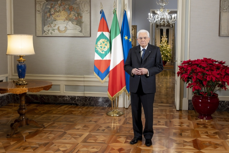 President Mattarella on the occasion of the end of year message with a special mention against violence against women.