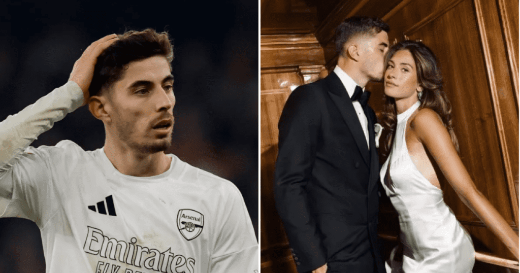 Kai Havertz’s wife shares sickening messages after Arsenal’s FA Cup loss to Man Utd