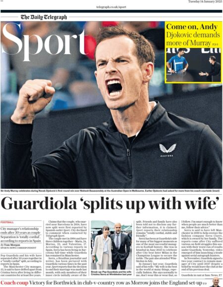 Guardiola ‘splits up with wife’