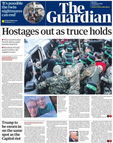 Hostages out as truce holds