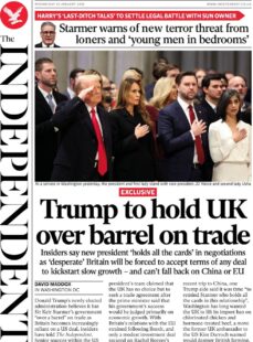 Trump to hold UK over barrel on trade