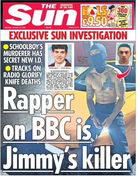 Rapper on BBC is Jimmy’s killer