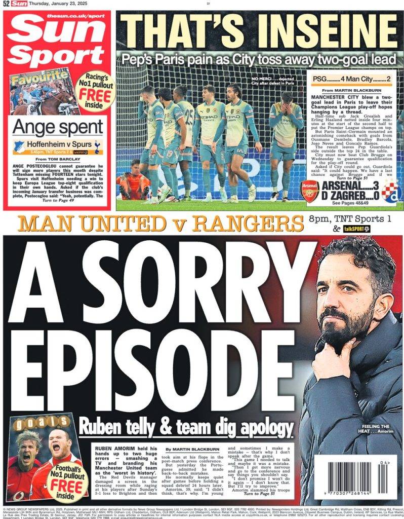 Man United v Rangers - A sorry episode