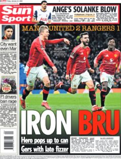 Man Utd 2 Rangers 1 – Iron Bru