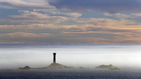 Longships Lighthouse Fog Alarm Continues to Sound Every 13 Seconds