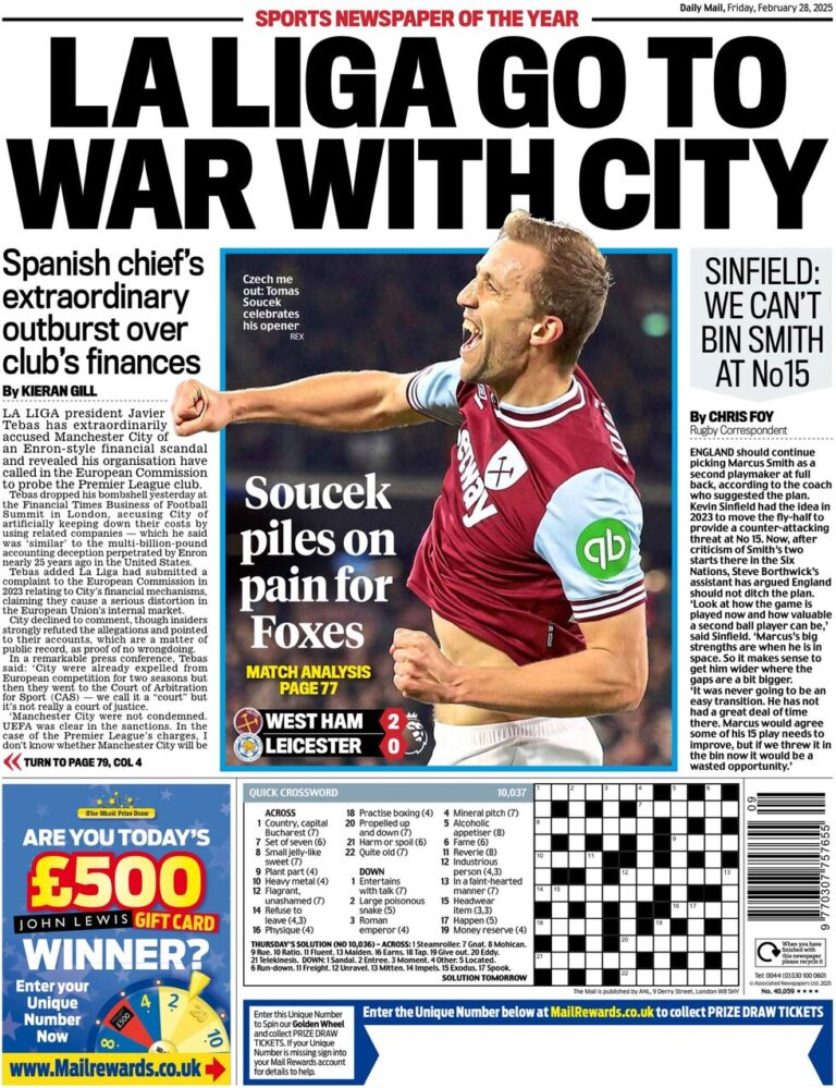 La Liga goes to war with City