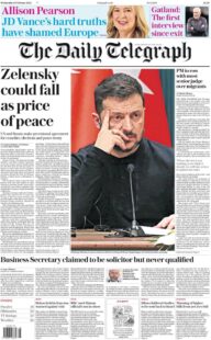 Zelensky could fall as price of peace