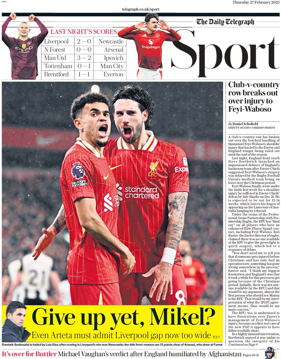 the daily telegraph sport 001927095 - WTX News Breaking News, fashion & Culture from around the World - Daily News Briefings -Finance, Business, Politics & Sports News