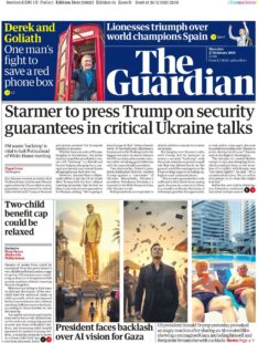 Starmer to press Trump on security guarantees in critical Ukraine talks