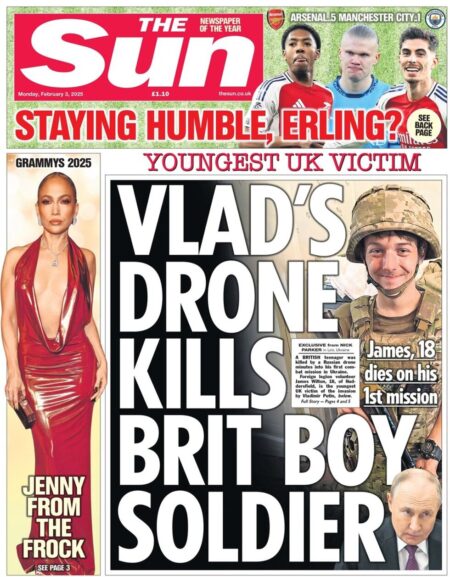 Vlad’s drone kills Brit boy soldier