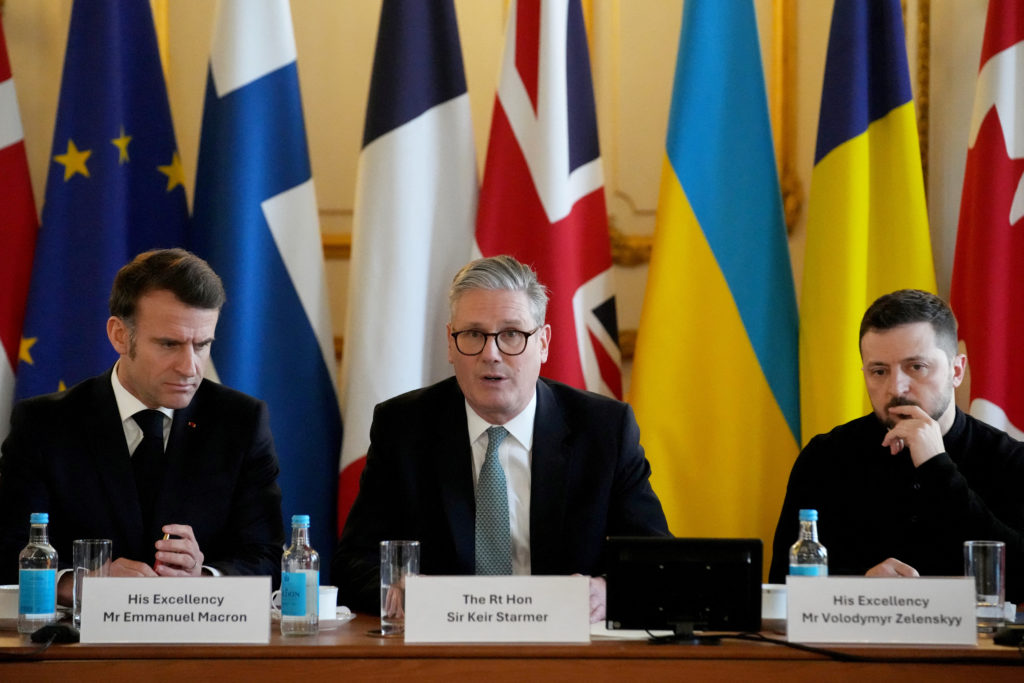 EUROPEAN LEADERS GATHER - ANNOUNCES A FOUR-POINT-PLAN FOR UKRAINE