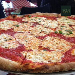 Lombardi's Pizza is famous for its thin-crust Neapolitan-style pizza