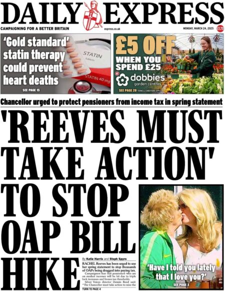 Reeves must take action to stop OAP bill