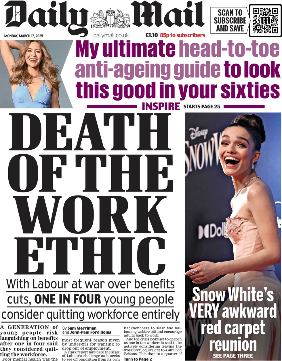 Death of the work ethic
