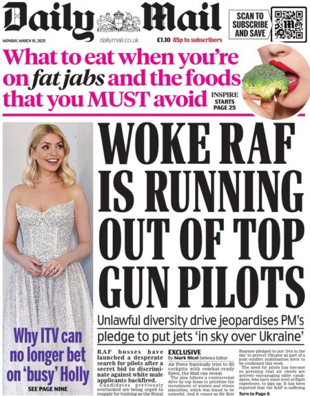 Woke RAF is running out of top gun pilots