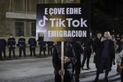 Protest in Tirana at Albanian government’s TikTok ban