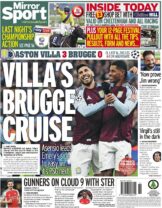 Aston Villa 3 Brugge 0 – Villa’s Brugge cruise