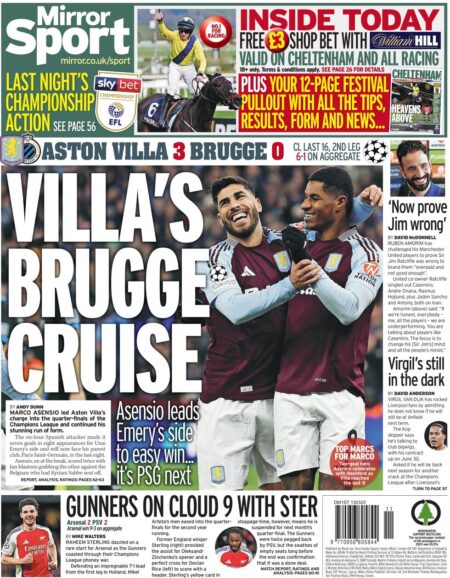 Aston Villa 3 Brugge 0 – Villa’s Brugge cruise